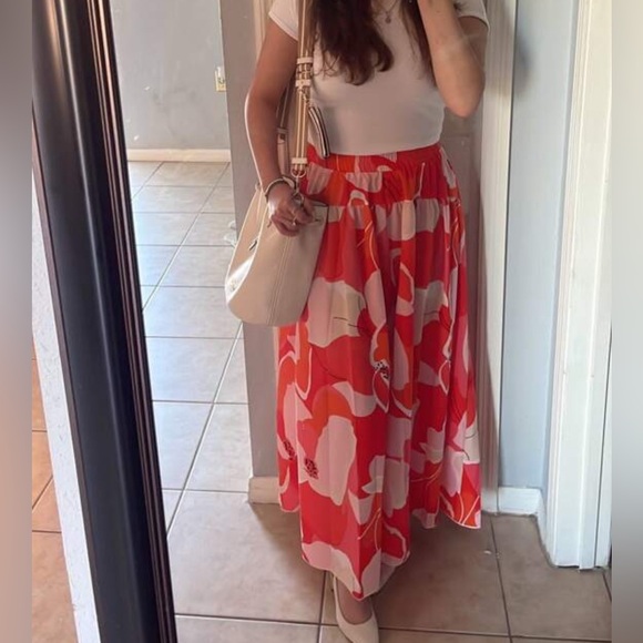 014 Boho Floral Print Tropical Maxi Skirt - Picture 6 of 16